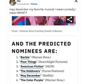 Fans are confused about the decision to classify May December as a comedy (image via X)